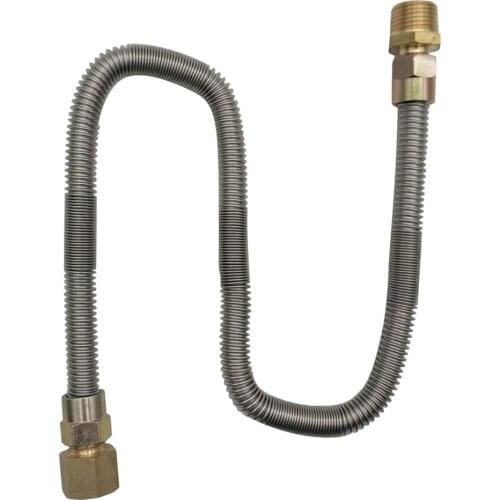 Propane Hose Gas Line 2ft Hose 1/2'' Fitting Parker for Campers