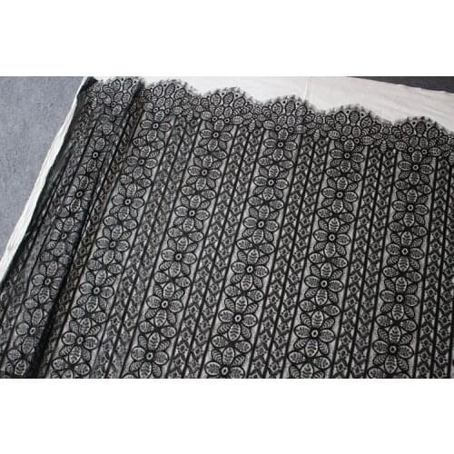 LASUI 2021High-end soft skin-friendly flowers French eyelash fabric lace clothing materials DIY wedding dress cheongsam X0822