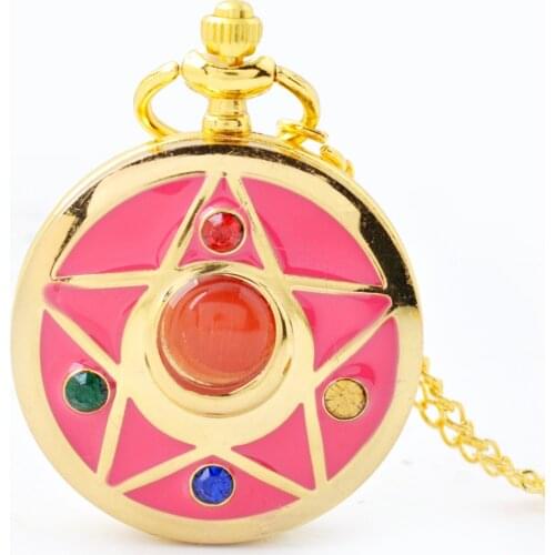 Cute Watch for Children Card Captor Sakura watch Anime Cosplay Ornaments Fashion Kids Cute rubber quartz Pocket Watch