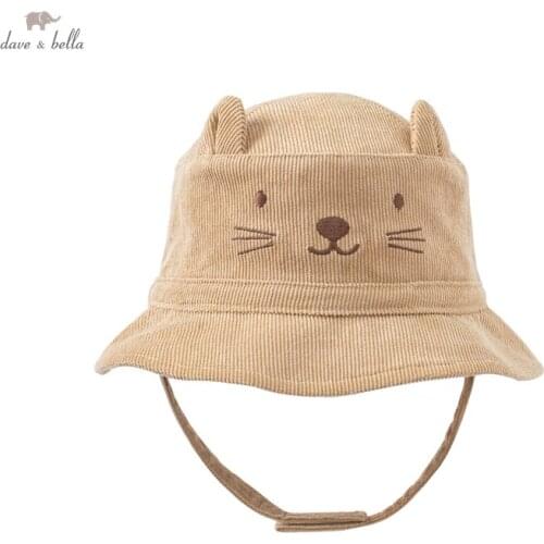 DBW19074 dave bella autumn fashion new born baby boys casual cartoon boy hat