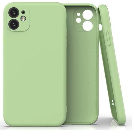 For iPhone 6 6S 7 8 X XS XR 11 12 Pro Max Mini Plain TPU Soft Phone Case Cover