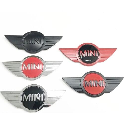 For Mini COOPER One S R50 R53 R56 R60 F55 F56 R57 R58 R59 R60 Decal Front /Rear Car Label Decorative 3D Car Metal Sticker
