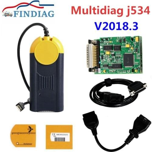 New Diagnostic tool multidiag Accees j2534 v2018.3 actica Multi-Diag interface OBD2 Device Scanner Multi diag J2534 2018.3