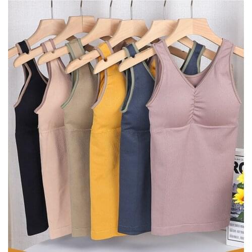 Autumn and winter long V-neck without steel ring bottoming and wearing womens underwear