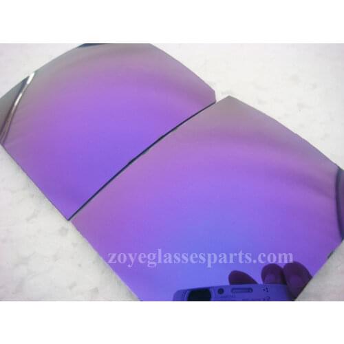 Polarized Lenses For Sunglasses TAC Polarized Lenses Revo Purple Color UV400 Lenses 55*65mm 4 Base