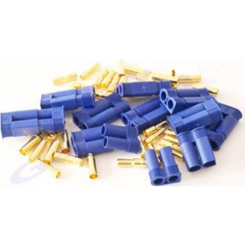 EC5 Connector 5.0mm 5mm Gold Bullet Plug Male Female for RC Motor ESC Battery
