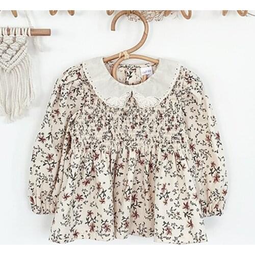 Spring Autumn Kids Baby Girls Printing Shirt For Girls Floral Shirt Kids Baby Girl Shirt Baby Girls Childrens Clothes Shirt
