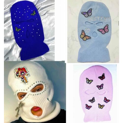 Gothic Masked hat Punk Harajuku Masked hat Dark Masked hat Street Masked hat Hip hop Masked hat 1of1 Masked hat y2k Masked hat