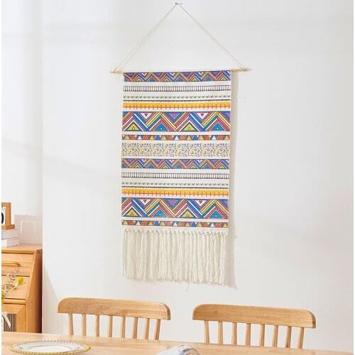 Nordic Macrame Tapestry Wall Hanging Living Room Backdrop Kitchen Decoration Various Pattern Bohemian Home Modern Decor Tapestry