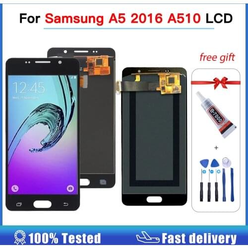 OLED LCD Replacement For Samsung Galaxy A5 2016 A510 A510F A510M A510FD LCD Display Touch Screen Digitizer Assembly adjustable