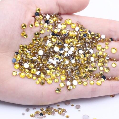 Resin Rhinestones 30000pcs 5mm Flatback Normal Colors Many Colors Choose Round Glue On Diamonds DIY Nails Art Decorations