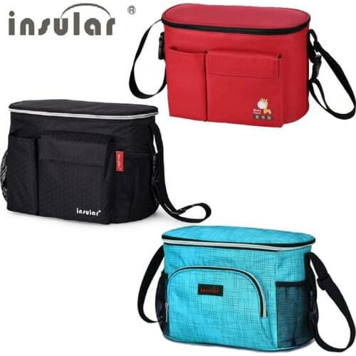 Thermal Insulation Baby Diaper Bags For Strollers Waterproof Nappy Changing Bags Mommy Stroller Bags Cooler Bags