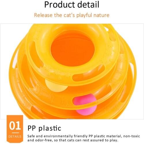 Pet Supplies Toy Three-Level Green Orange Plastic Rides Shelf Funny Shelf Cat