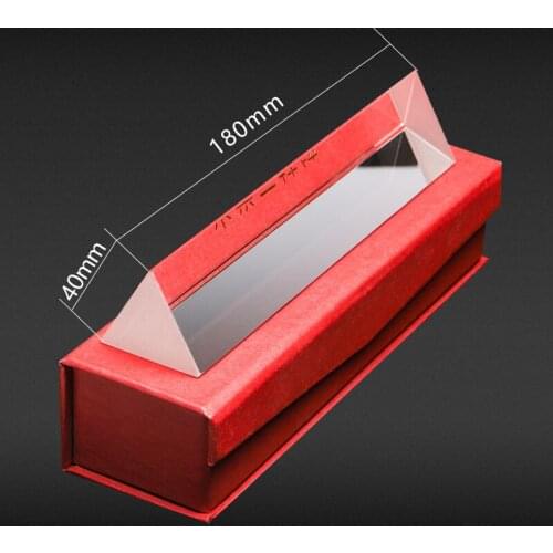 Triangular prism teaching instrument 5cm 10cm 18cm physical optics refraction principle large lens