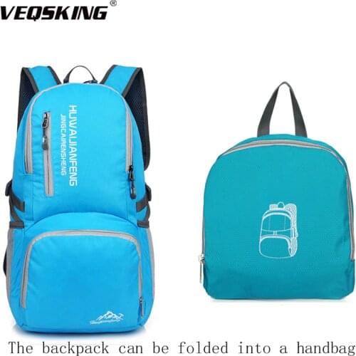 Outdoor Waterproof Light Traveling Backpacks,Women Hiking Riding Camping Foldable Handbag,Large Capacity Sport Trekking Rucksack