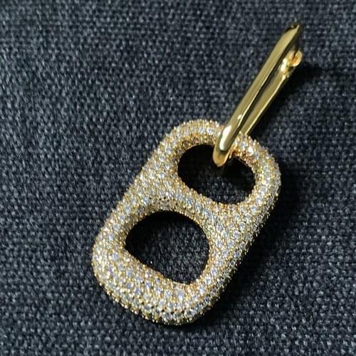 UMGODLY 1PC Fashion Earring Yellow Gold Color Cubic Zirconia 8 Love Lock Earring New Fun Crazy Love Women Jewelry