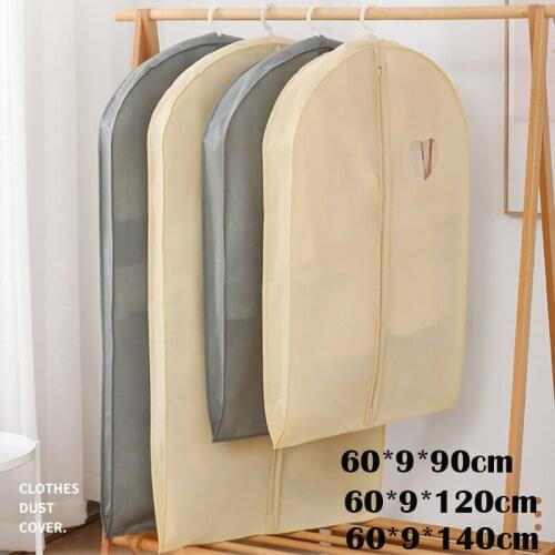 Clothes Hanging Garment Dress Clothes Suit Coat Dust Cover Home Storage Bag Case Organizer Non woven fabric Hanging Clothing