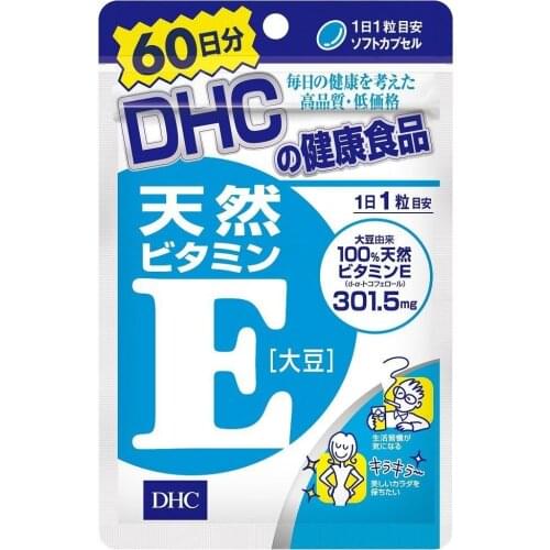 Vitamin E Soi Anti aging 60 grains Soft Capsuels Health Beauty Japan