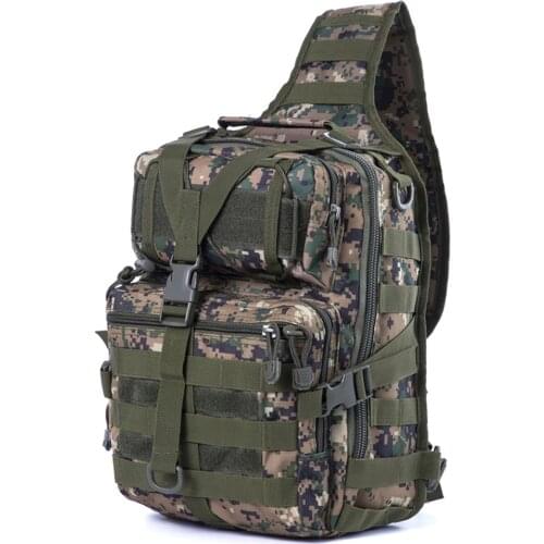 Waterproof Oxford Camouflage Camera Backpack Messenger Bag Shoulder Bag Chest Bag For Field Photography Travel Camping Mochila