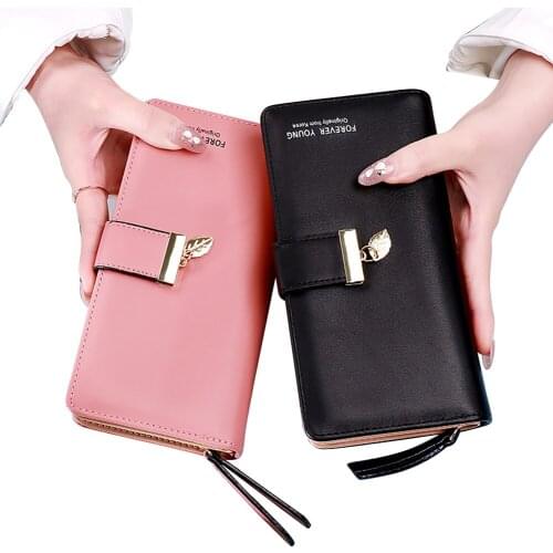 Womens Wallet Long Zippered Multi-card Organizer Wallet Fashion Casual Clutch Bag Coin Purse