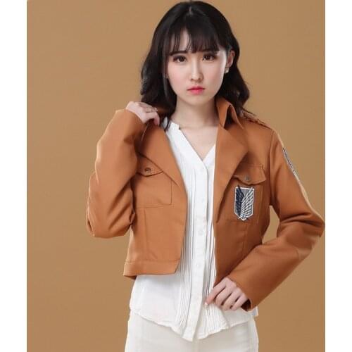 Japanese Anime Attack on Titan Cloak Shingeki No Kyojin Scouting Legion Cosplay Costume Cosplay Yellow Jacket Women Clothes