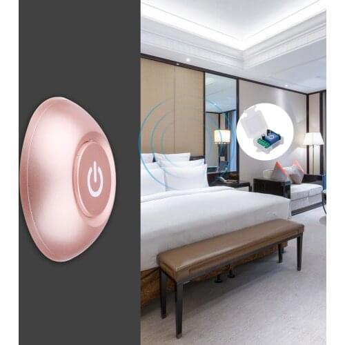 12V self-generating single-channel switch access control LED lights car lights street modified round self-generating free sticke