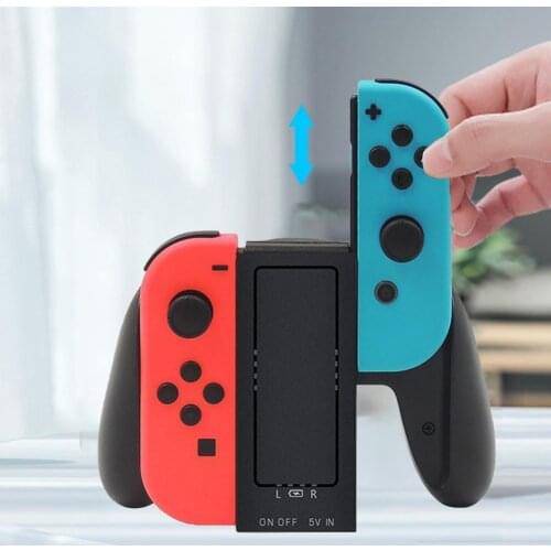 2 Docks Joystick Charger Mini High Performance Stable Charging Stand Charger for Nintendo Switch Durable Joystick Charging Dock