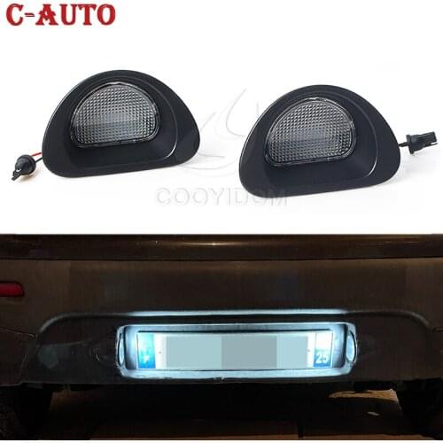 2pcs White LED Car License Number Plate Light LED Signal Light For Citroen C1 2005-2013 For Peugeot 107 2005-2014 Car-styling