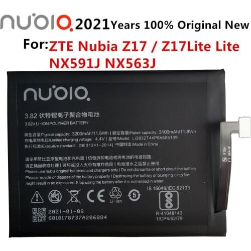 Li3932T44P6h806139 Battery For ZTE Nubia Z17 NX563J Battery 3200mAh