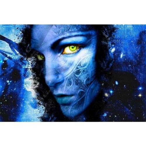 Blue face of a woman diamond Embroidery diy diamond painting mosaic diamant painting 3d cross stitch diamond pictures H182
