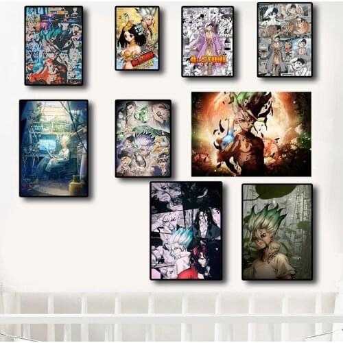 5d Diy Diamond Painting Anime Poster Dr Stone Ishigami Senkuu Wall Art Cross Stitch Picture Full Round Drill Embroidery Gifts