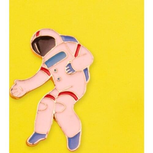 Astronaut Brooch Space Man Badge Badges for Backpack Enamel Pins Clothes Lapel Pin Badges for Clothes Jewelry Gifts Accessories