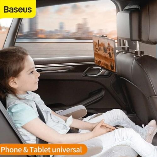 Baseus Car Back seat Bracket for 4.7-12.3 inch Mobile Phone Tablet Holder Hardrest Mount Foldable Clip Auto Car Backseat Holder