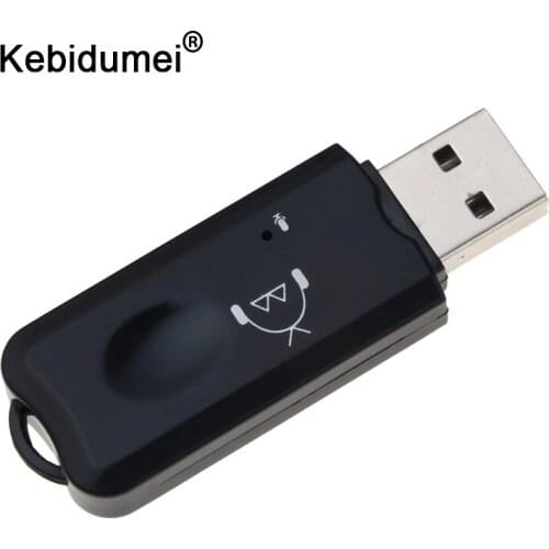With MIC USB Bluetooth Receiver V2.1 Stereo Audio Wireless Handsfree Bluetooth Adapter Dongle Kit For Speaker For Iphone Car