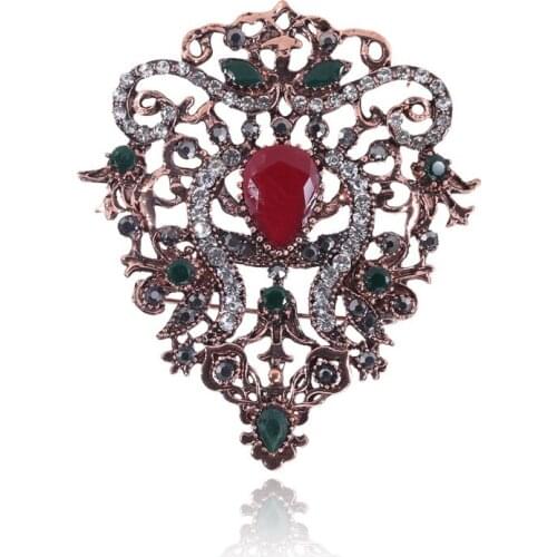 Ancient ways gem diamond brooch fashion simple best match act the role of a corsage pendant amphibious coat accessories