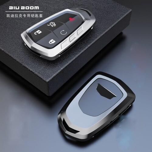 Zinc Alloy Car Remote Key Cover Case Shell for Cadillac ESV Escalade CTS XTS ATS ATS-L XLS SRX XT4 XT5 CT6 4/5/6 Buttons