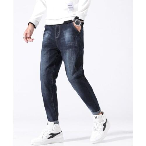 Fashion Jeans Men Four Seasons Japanese Large Stretch Versatile Harlan Mens Denim Pants Mens Clothing