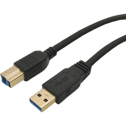 Gilded USB 3.0 TYPE A MALE TO TYPE B MALE CABLE for 2.5 3.5 Inch HDD/SSD Hard Drive 0.3M 0.6M 1M 1.5M
