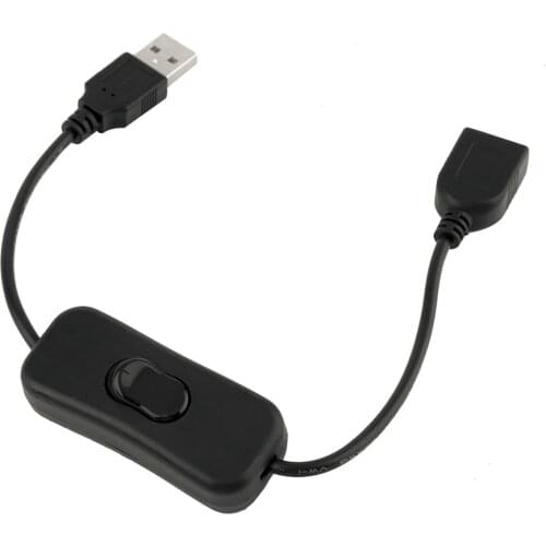 USB Cable Male to Female with Switch ON/OFF Cable Extension Cable Line for USB Lamp USB Fan Power Line