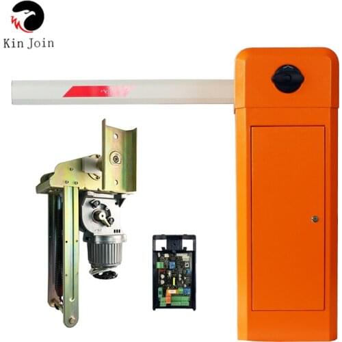 KinJoin Heavy-duty cast iron chassis automatic barrier gate system with high quality movement and intelligent control panel