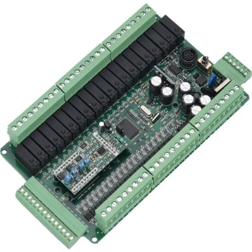 FX2N PLC Controller 40MR 4AD 2DA E/K PT100 TC Thermocouple 0-10V 0-20mA Analog Relay Module, RS485 Modbus