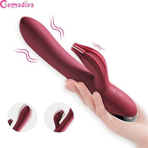 Strong Dildo Vibrator G-Spot Rabbit Vibrator Clitoris Stimulator Vaginal Pussy Massager Sex Toys for Women Female Masturbation