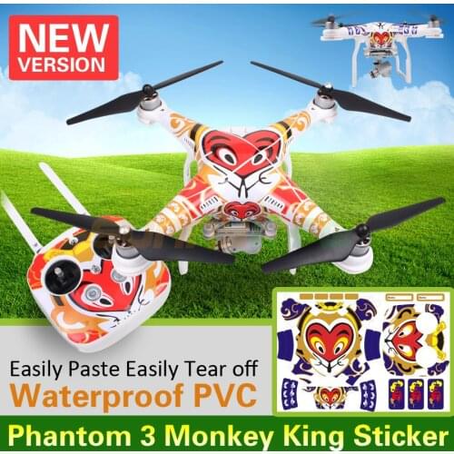 Monkey King Sticker Waterproof PVC Sticker Easily Paste Easily Tear off for DJI Phantom 3