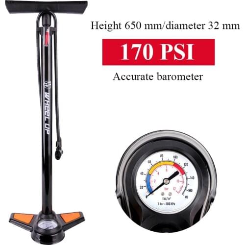 A Ride Portable valve bicycle Pump for bike 170PSI High Pressure Table Cycling bicycle air Mountain Bike Pump bike accessories