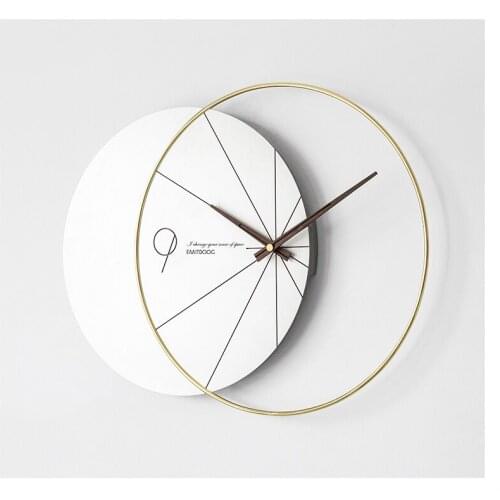 Nordic Wall Clock Living Room Home Fashion Light Luxury Modern Personality Creative Atmosphere Decorative Wall