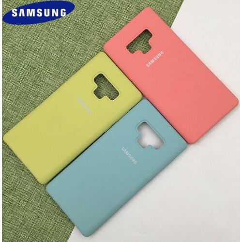 Original Samsung Note 9 Liquid Silicone Case Soft-Touch Shockproof Shell Phone Back Cover For Galaxy Note9 With Logo And Buttoms