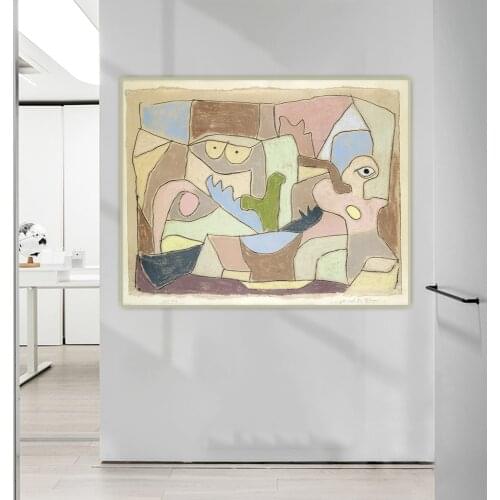 Paul Klee《Also True Of Plants》Abstract Canvas Oil Painting Artwork Poster Picture Wall Hanging Decor Home Living Room Decoration