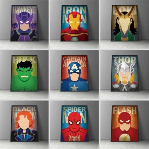 Marvel Avengers Canvas Painting Captain America Posters and Prints Wall Art Picture for Living Room Home Decoration Cuadros