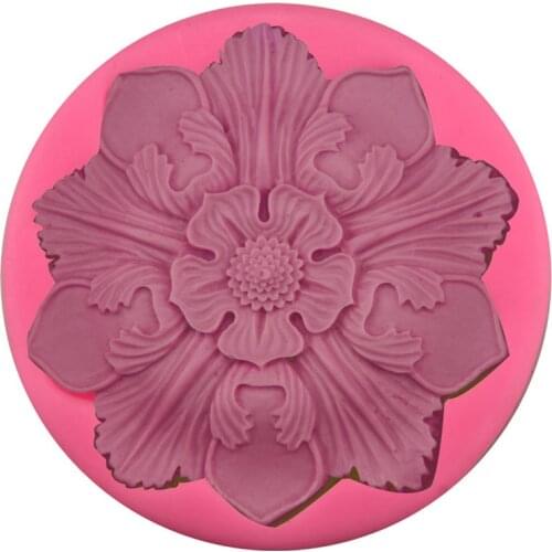 Silicone Flower Soap Mold 3D DIY Form Fondant Chocolate Cake Decorating Tools Soap Moulds Handmade Soap