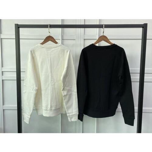 Women and Men O-Neck Sweatshirt Double Fox Head Embroidery 2021 Spring Autumn Casual Long Sleeve Unisex Pullover Tops Jumper